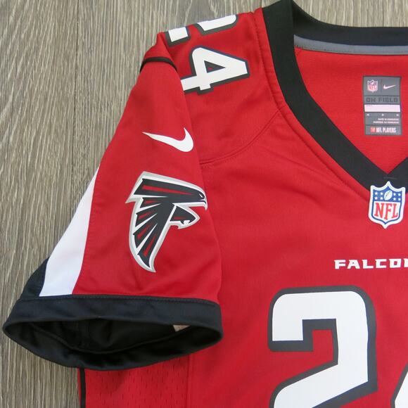 NFL NIKE Atlanta Falcons 24 Devonta Freeman Jersey Size M On Field Red Football - Picture 5 of 11
